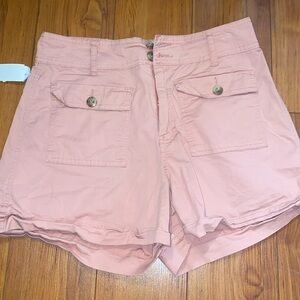 y2k cargo pink shorts